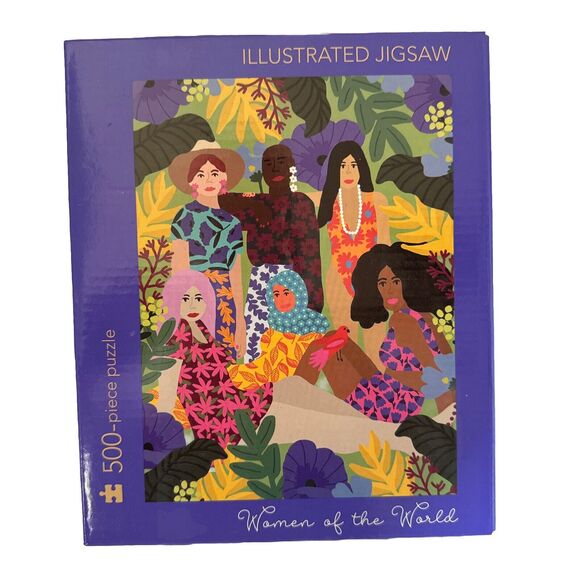 500 Pcs Jigsaw Puzzles Table Game 24" x 18" Illustrated Women Of The World - Picture 3 of 10